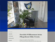 Tablet Screenshot of pflegedienst-silke-frentz.de